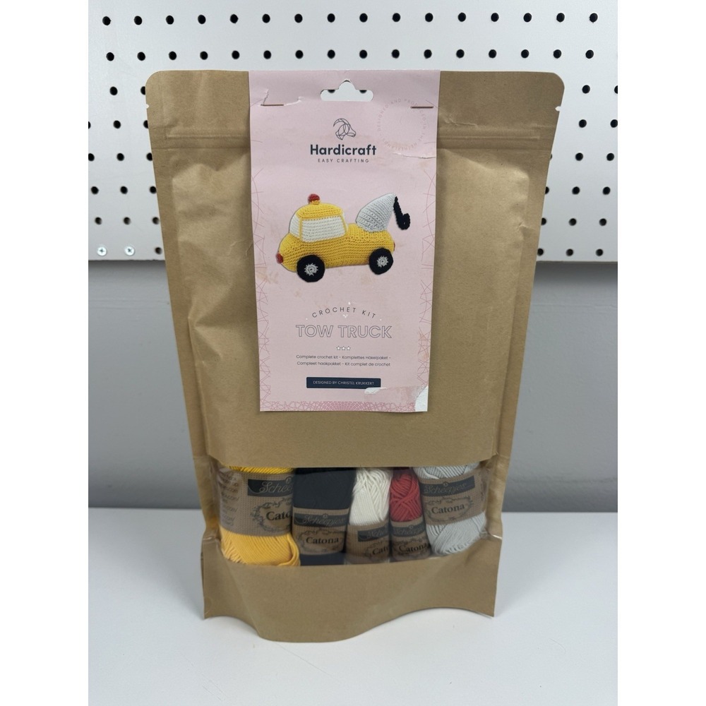 Hardicraft Tow Truck Crochet Kit DIY Amigurumi Scheepjes Catona Yarn